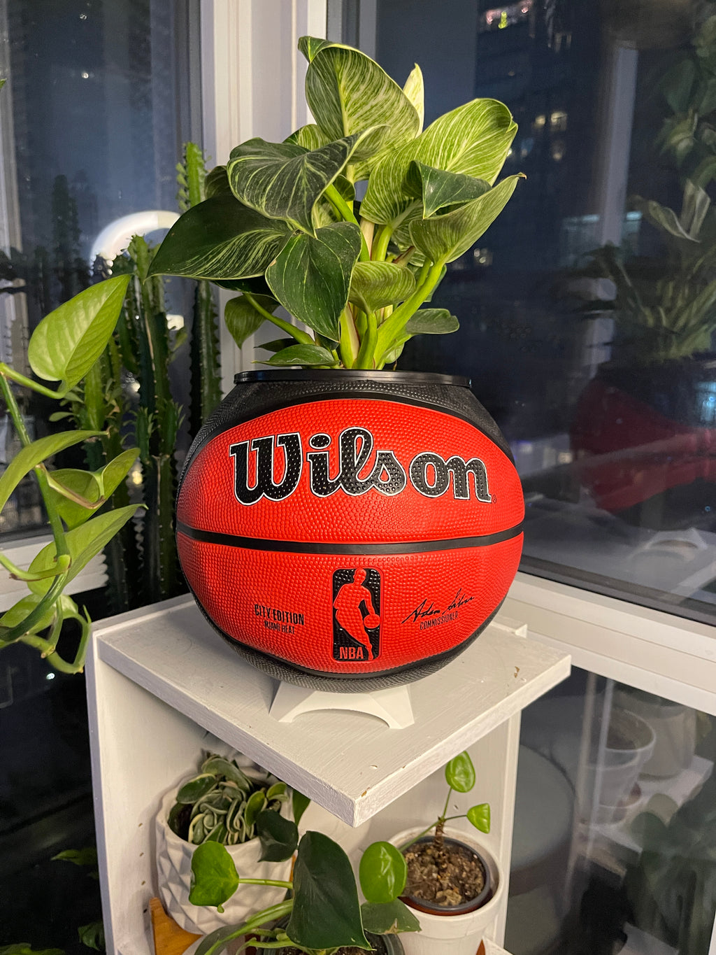 Large Basketball Planter (Miami Heat)