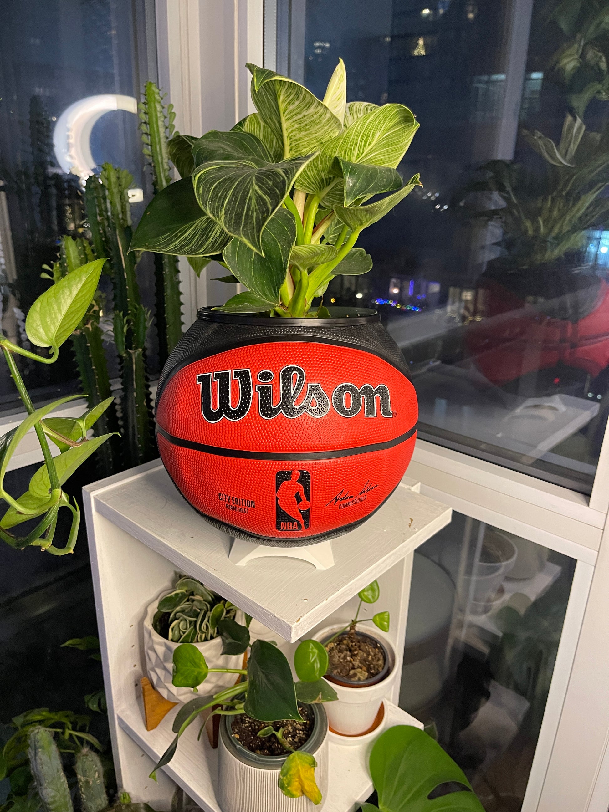 Large Basketball Planter (Miami Heat)