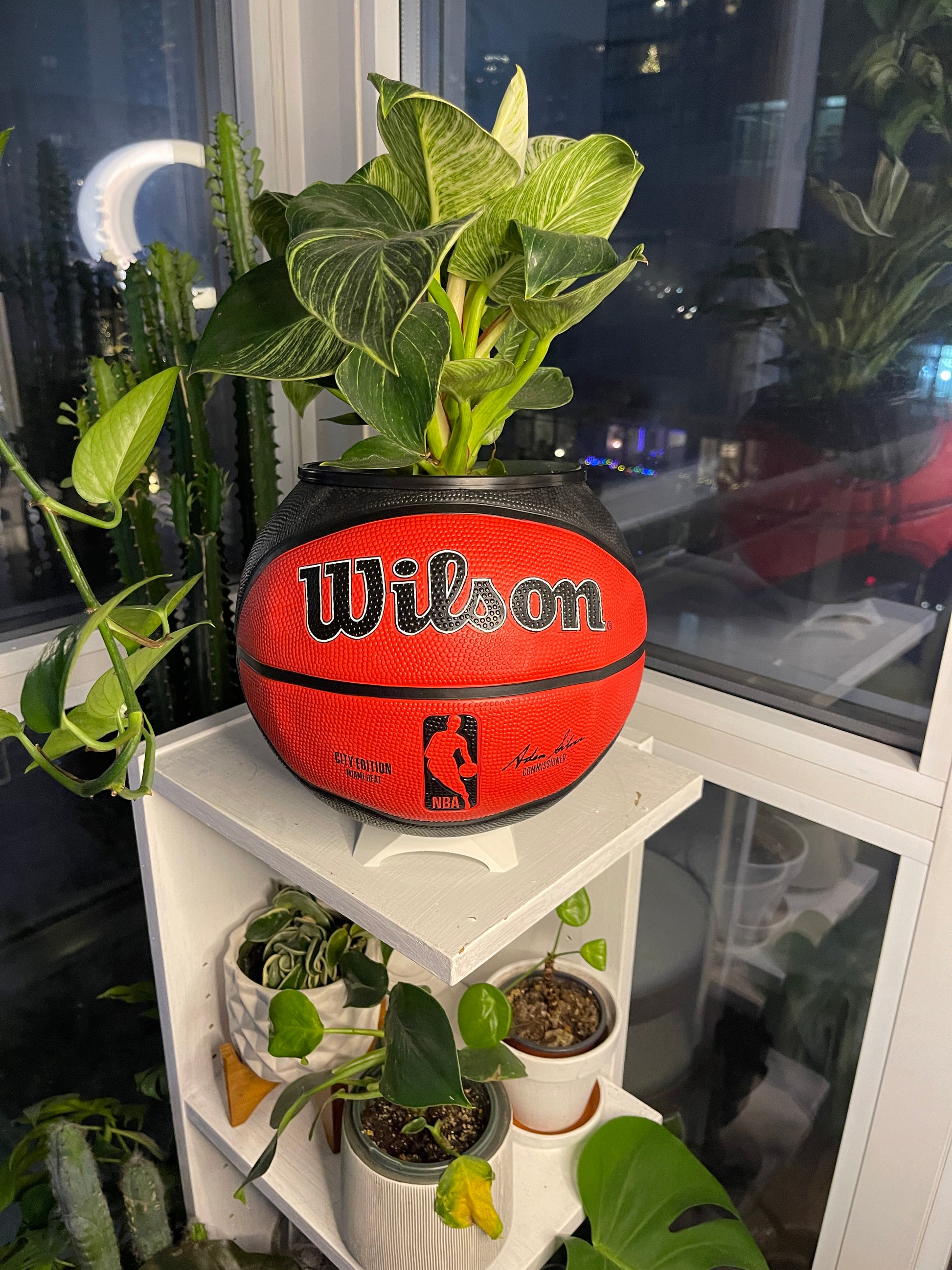 Large Basketball Planter (Miami Heat)