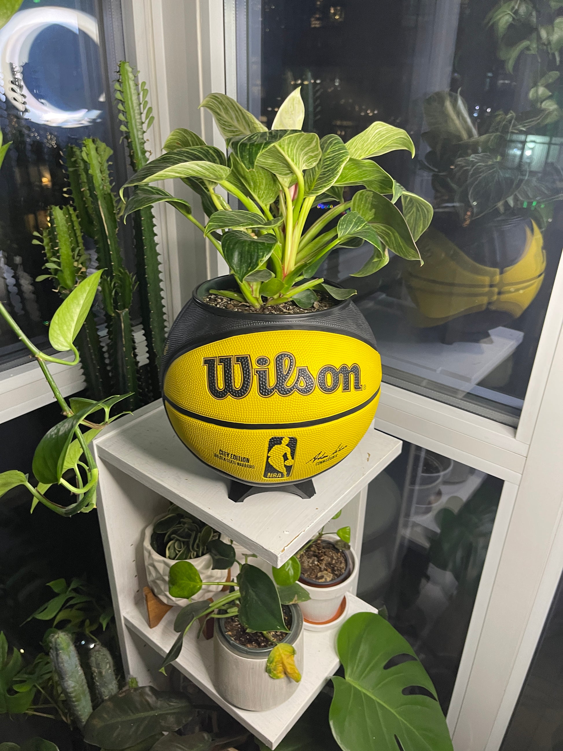 Large Basketball Planter (Golden State Warriors)