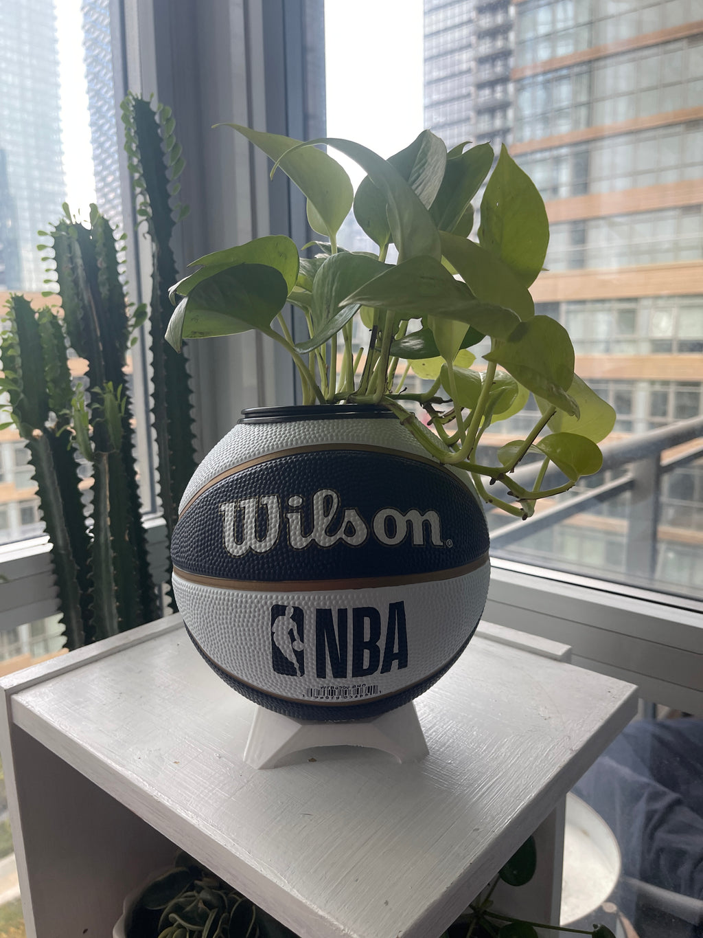 Mini Basketball Planter (New Orleans Pelicans)