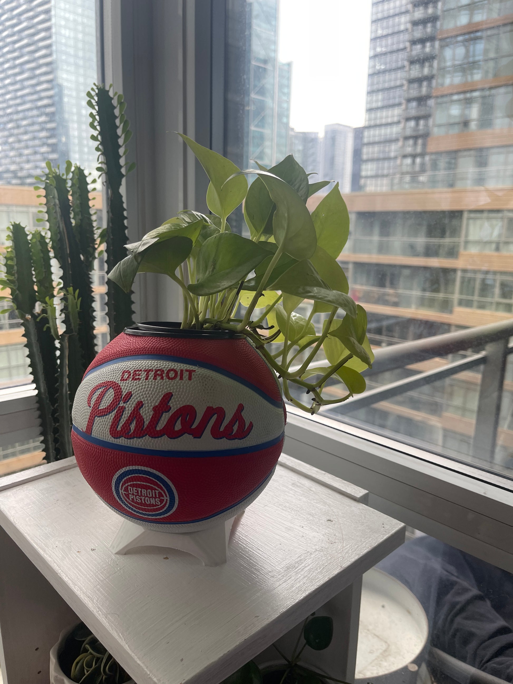 Mini Basketball Planter (Detroit Pistons)