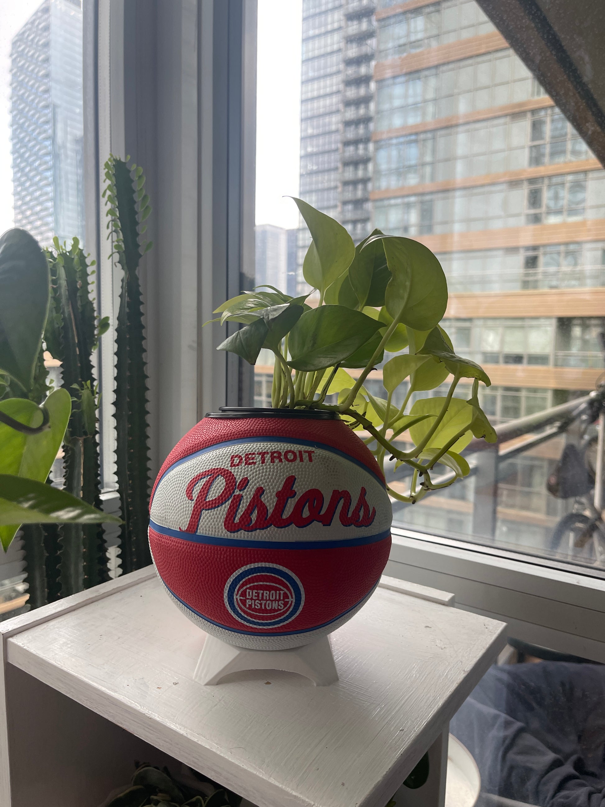 Mini Basketball Planter (Detroit Pistons)
