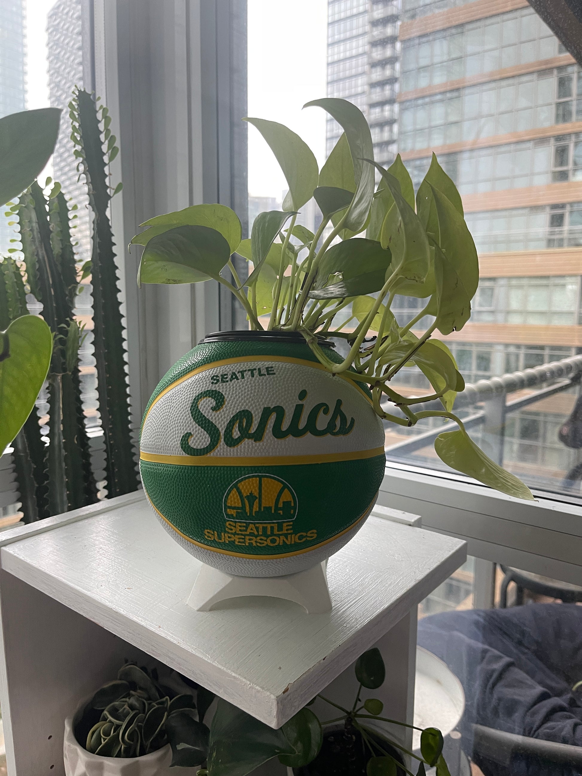Mini Basketball Planter (Seattle Sonics)