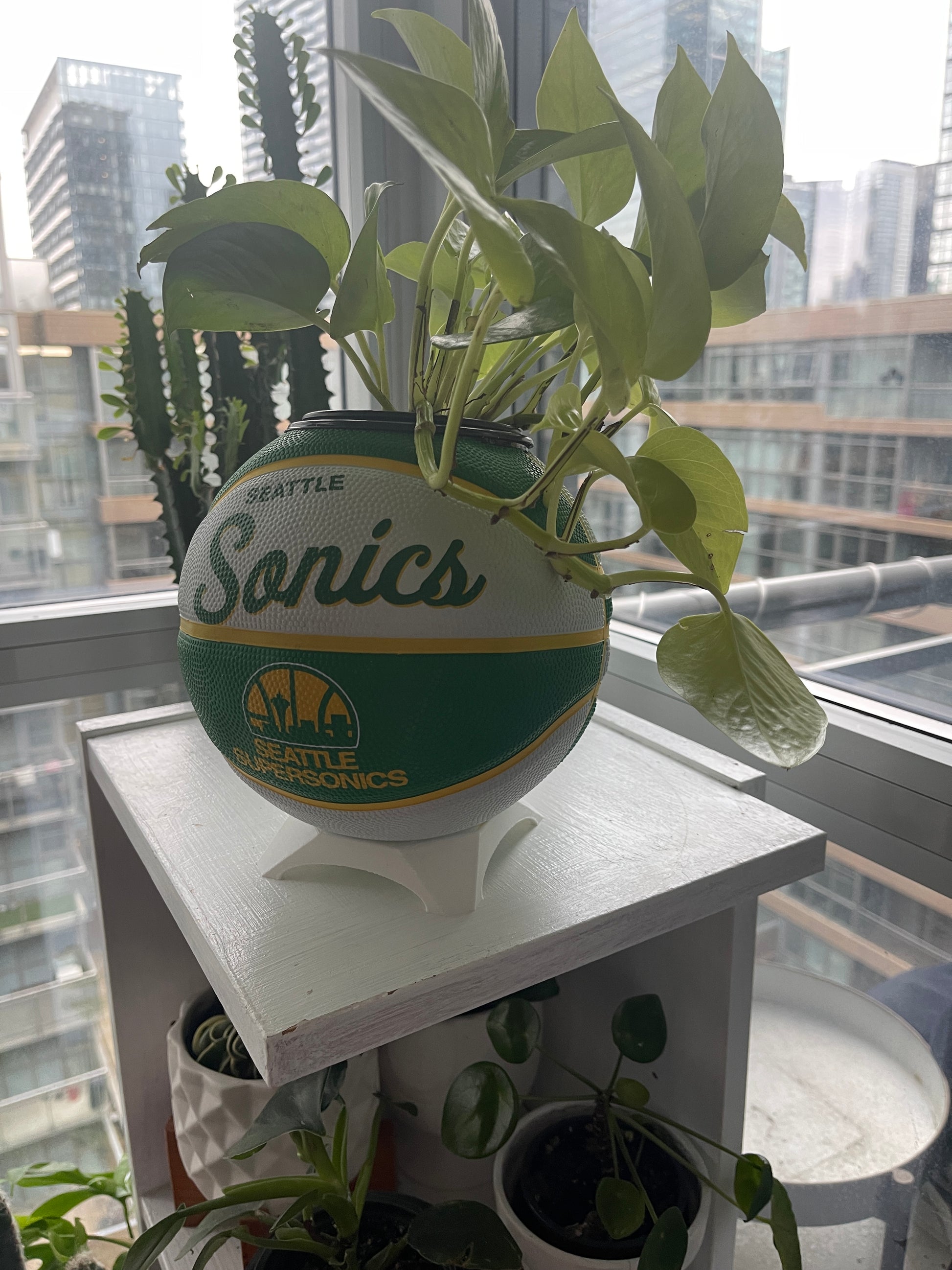 Mini Basketball Planter (Seattle Sonics)