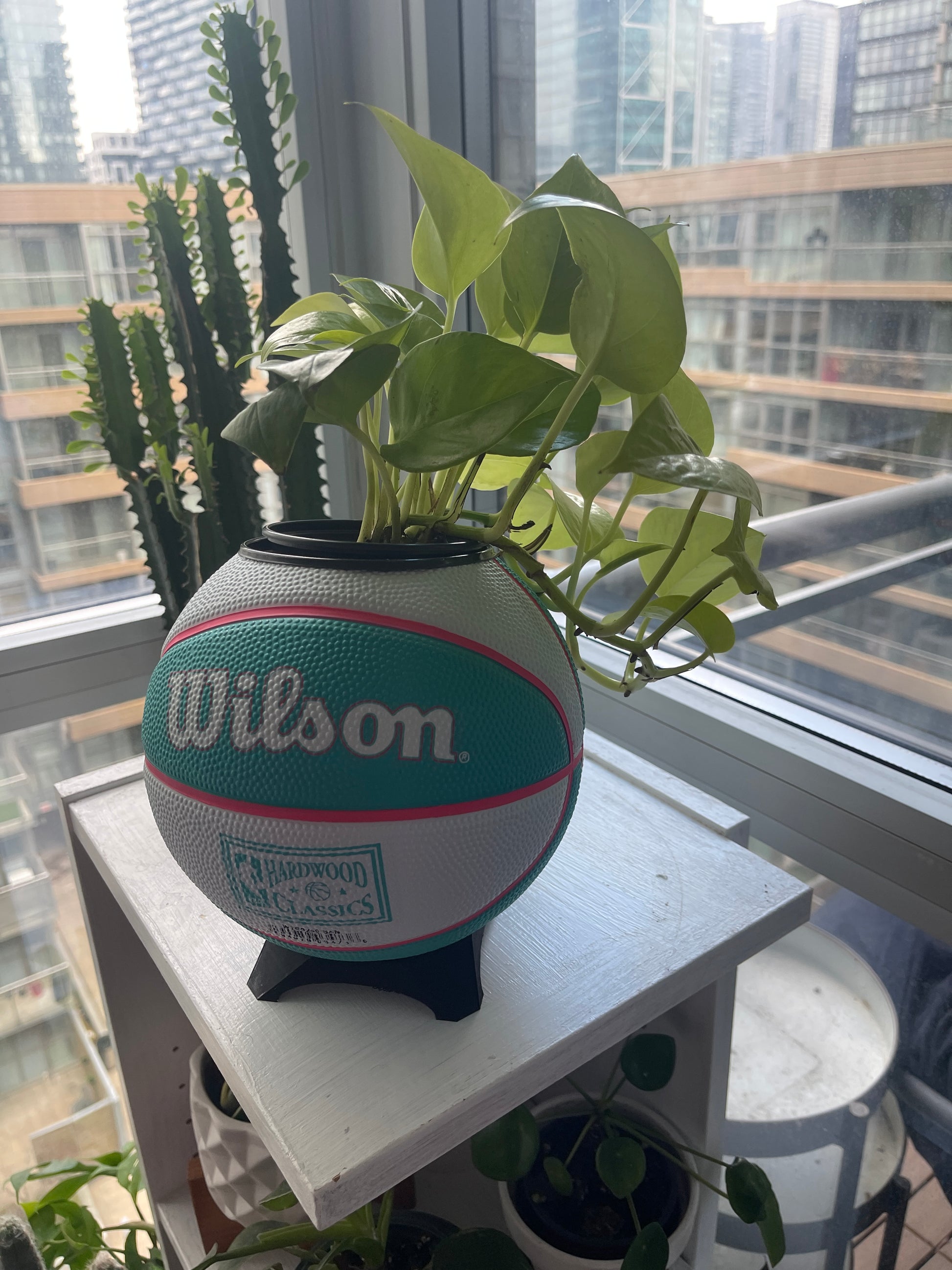 Mini Basketball Planter (San Antonio Spurs)
