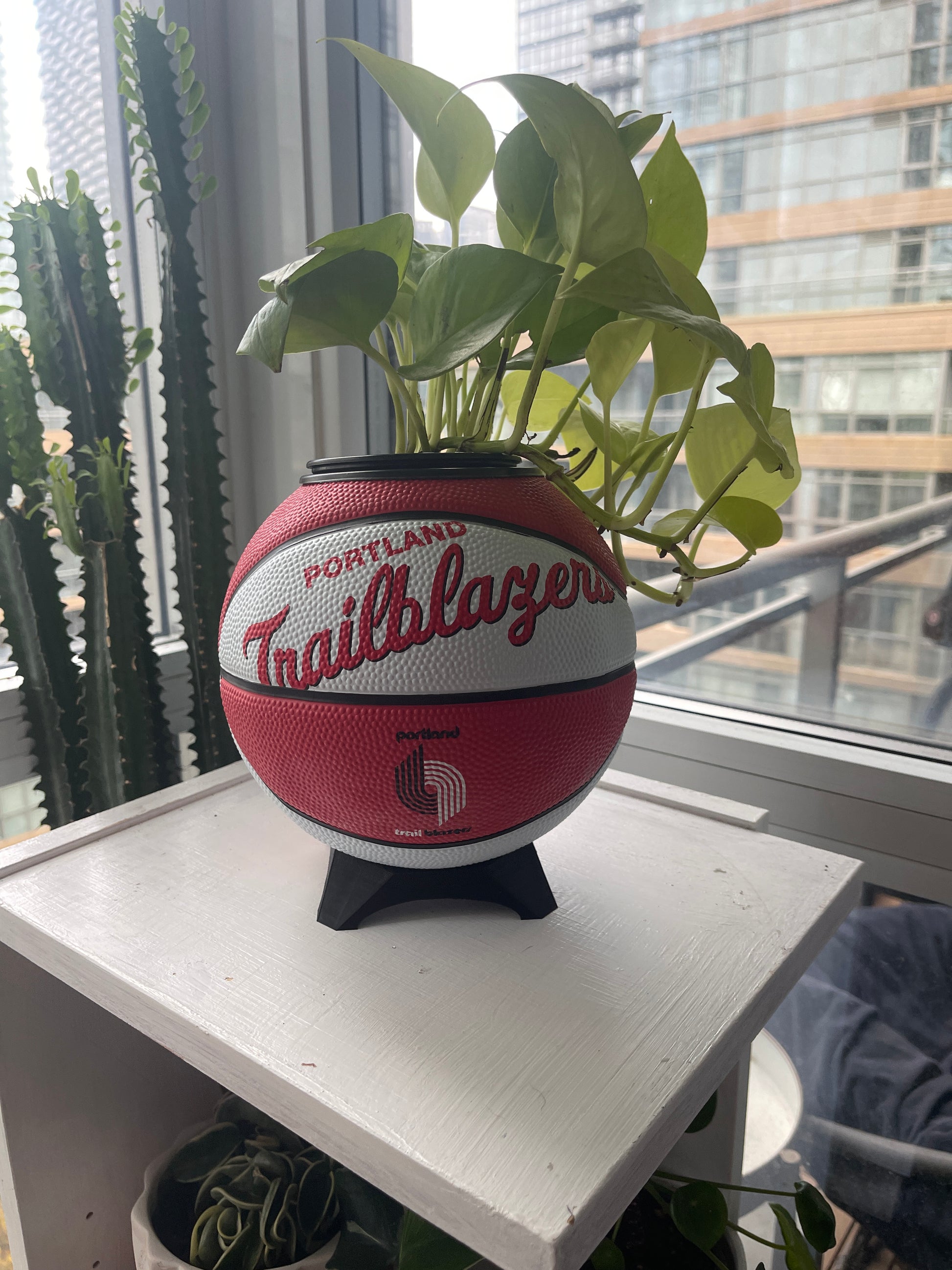 Mini Basketball Planter (Portland Trailblazers)
