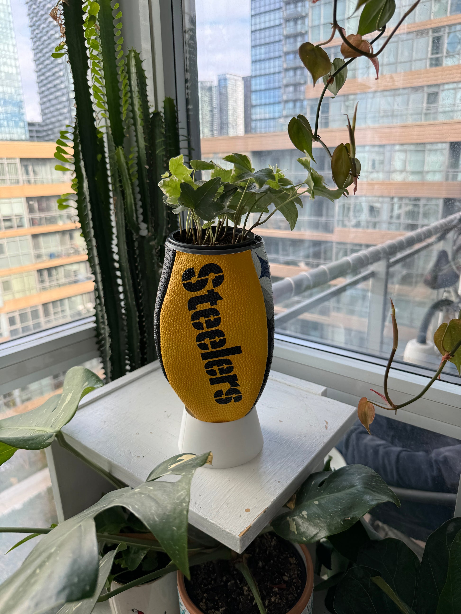 Large Football Planter (Pittsburg Steelers)
