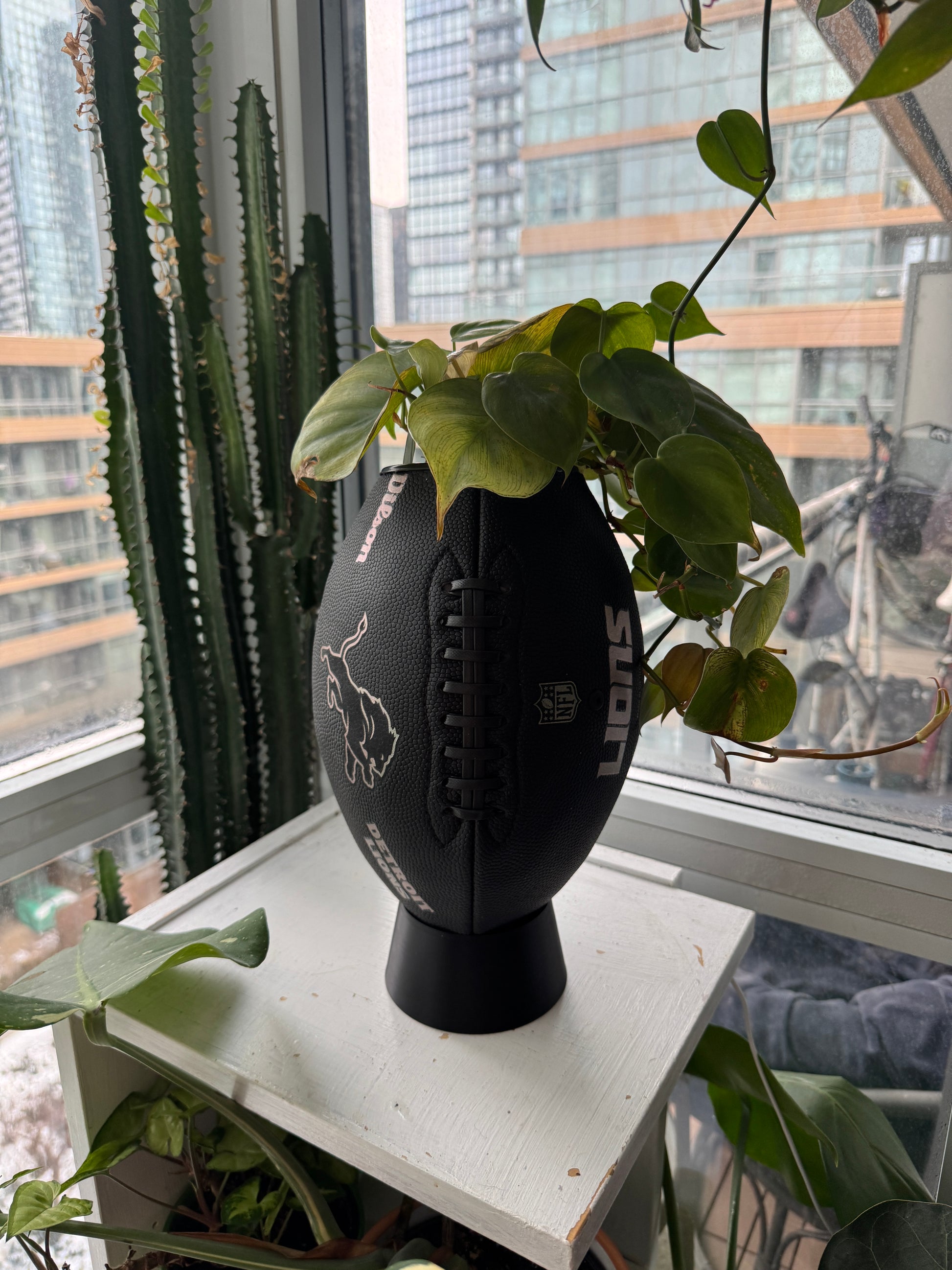 Large Football Planter (Detroit Lions)