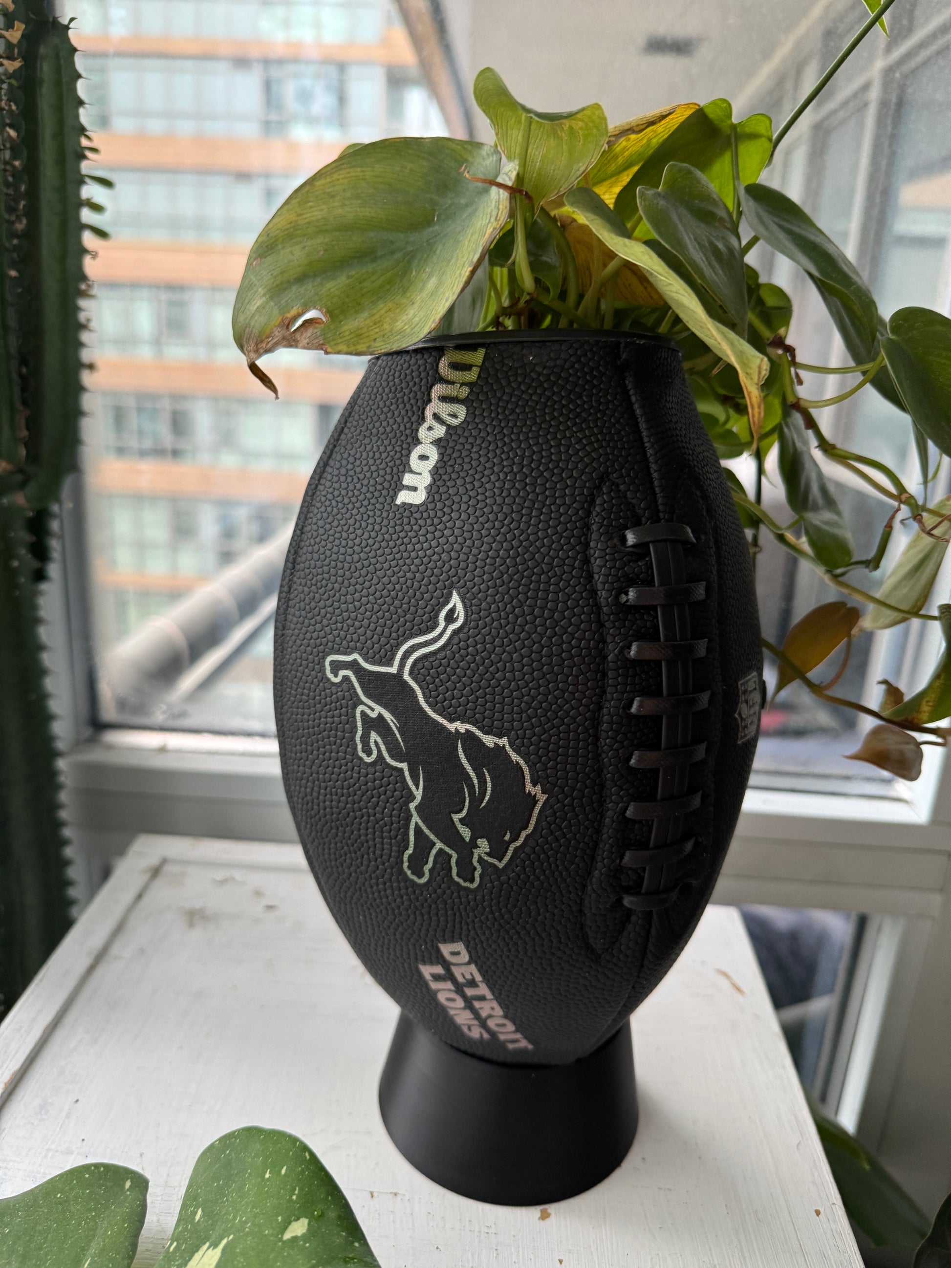 Large Football Planter (Detroit Lions)