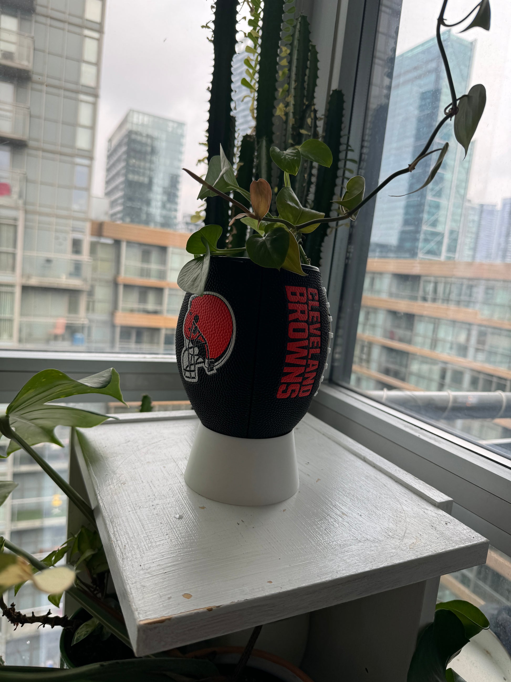 Mini Football Planter (Cleveland Browns)