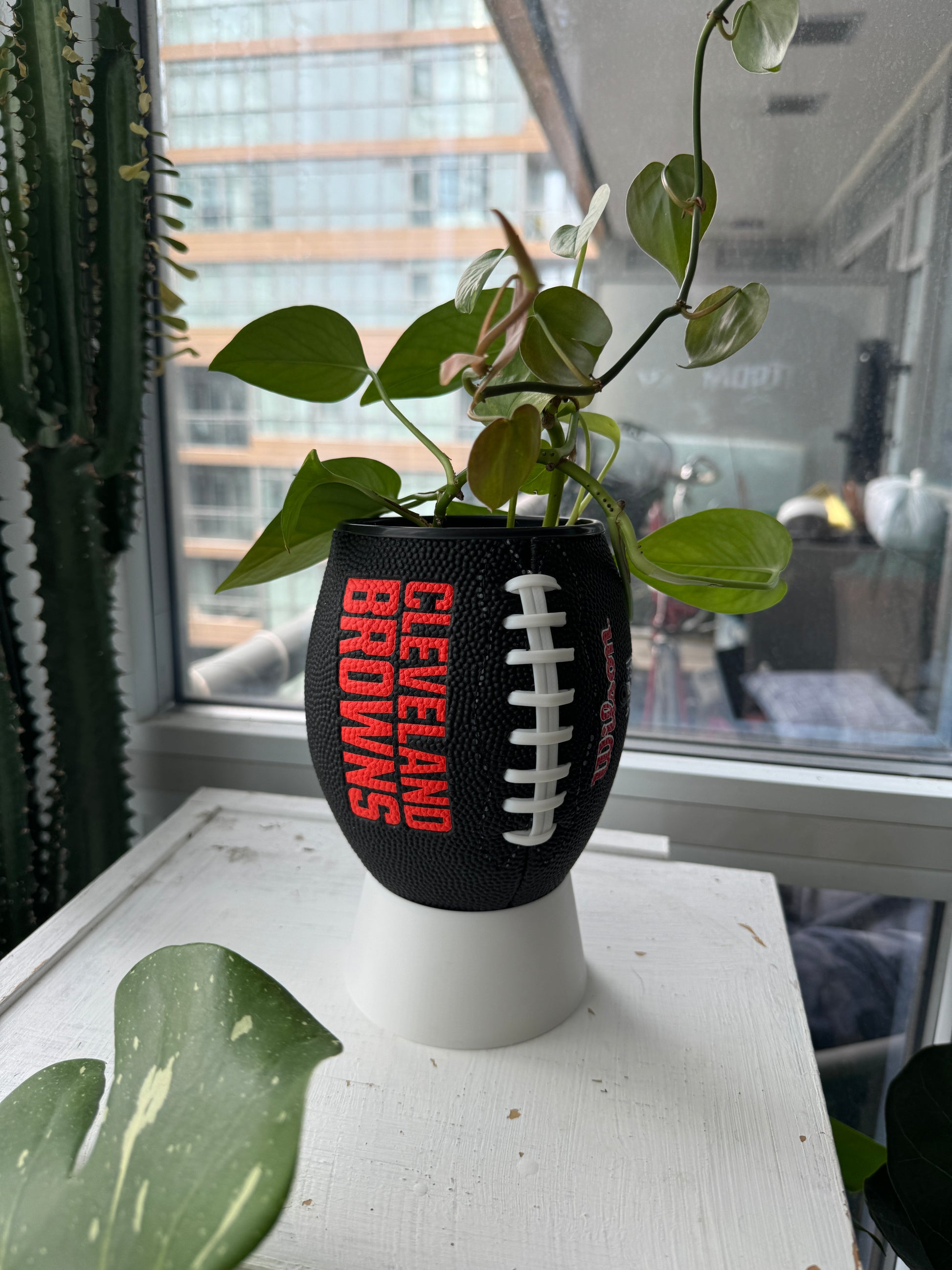 Mini Football Planter (Cleveland Browns)