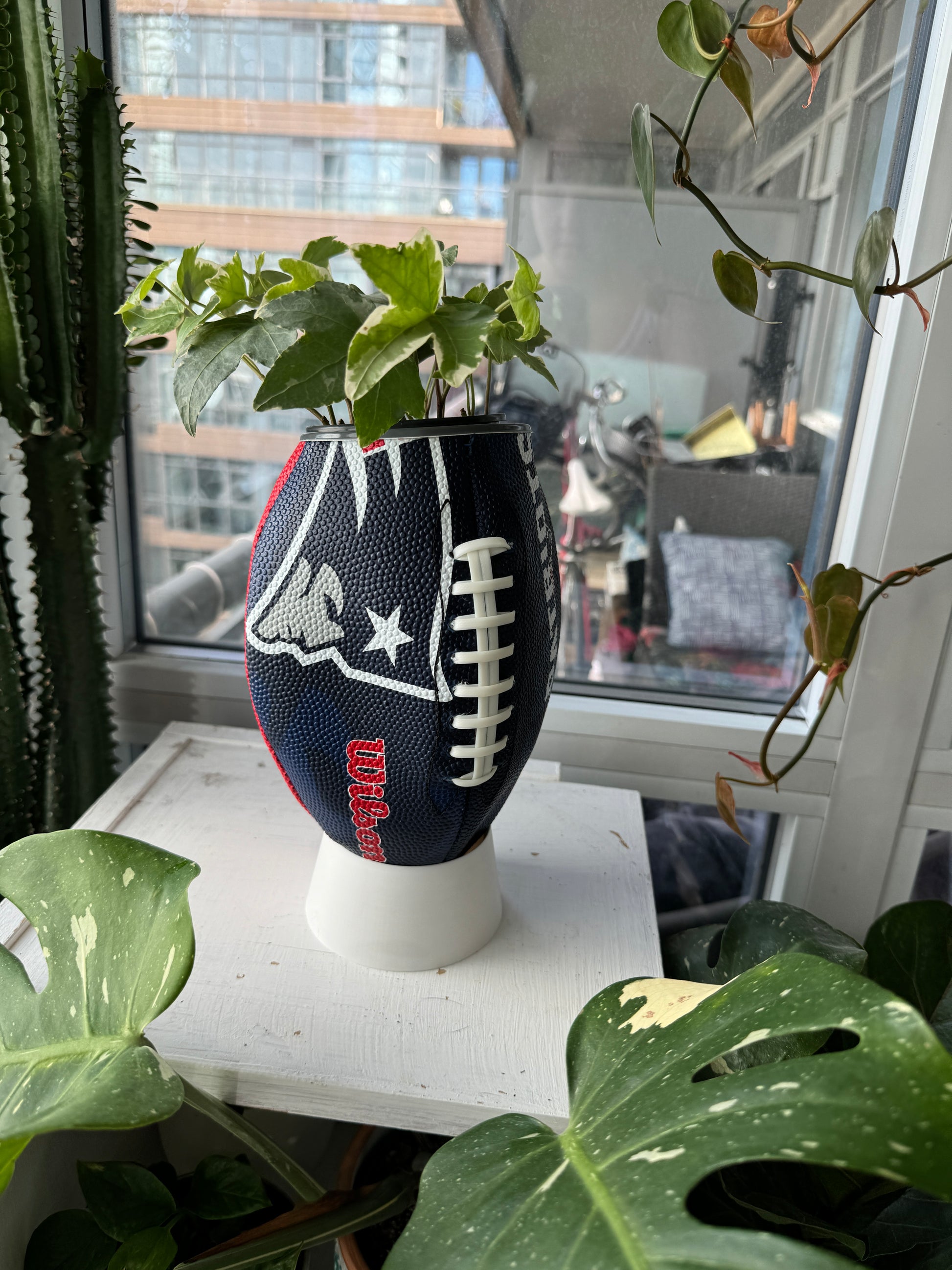 Large Football Planter (New England Patriots)