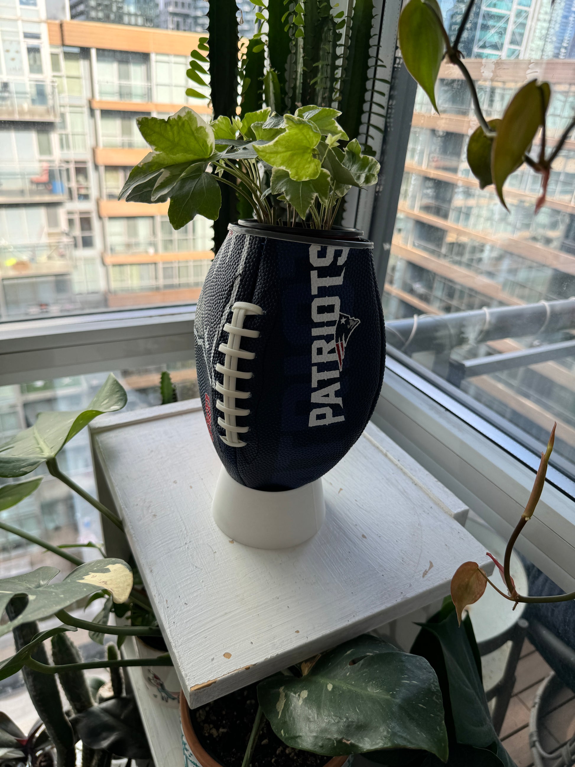 Large Football Planter (New England Patriots)