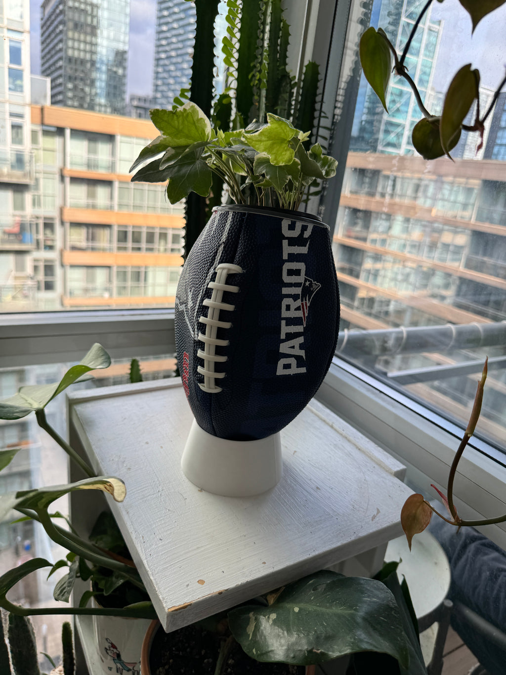 Large Football Planter (New England Patriots)