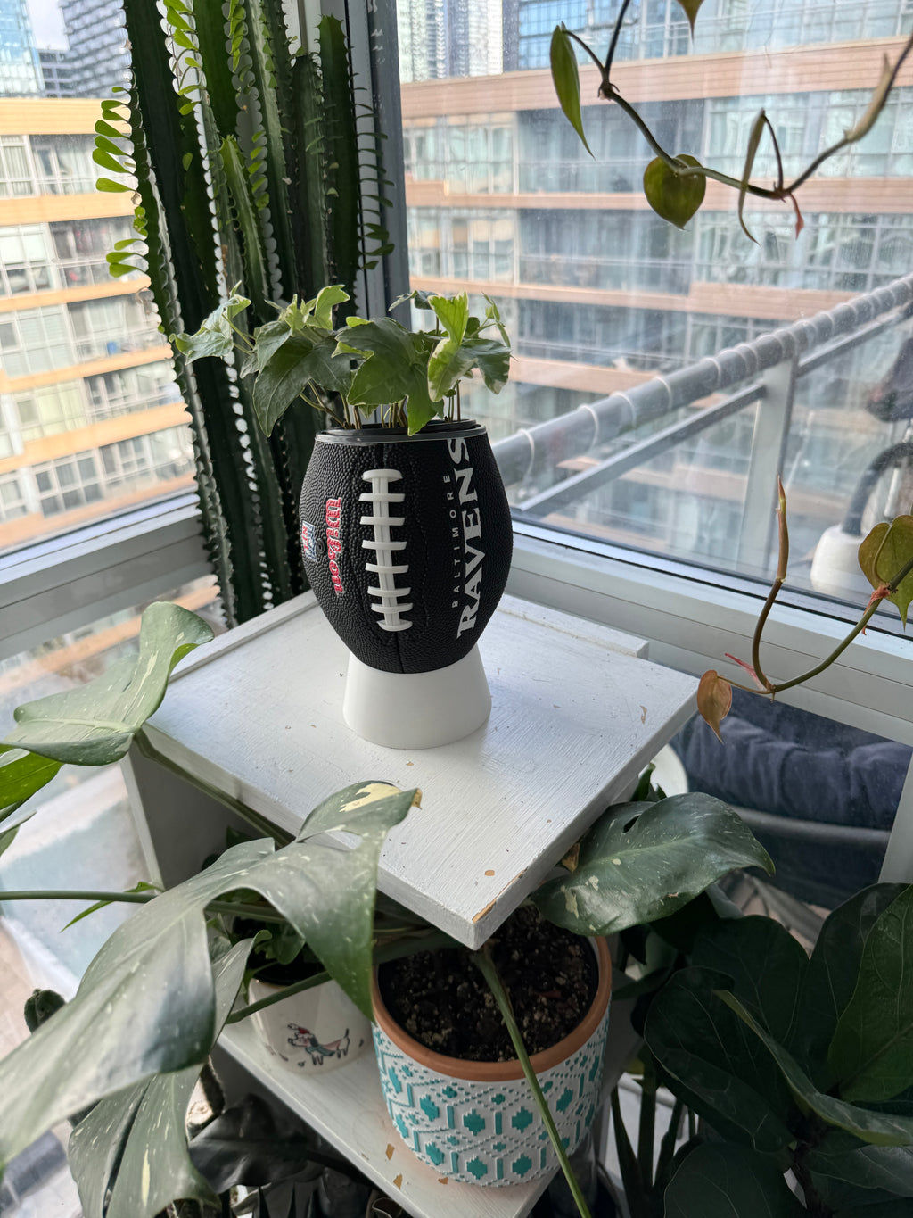 Mini Football Planter (Baltimore Ravens)