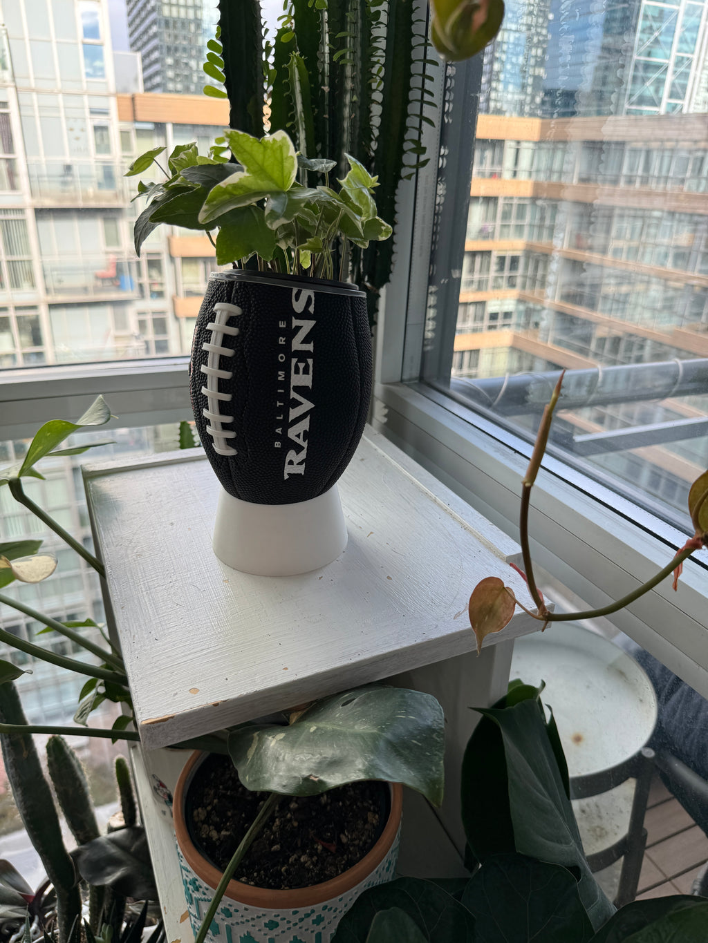 Mini Football Planter (Baltimore Ravens)
