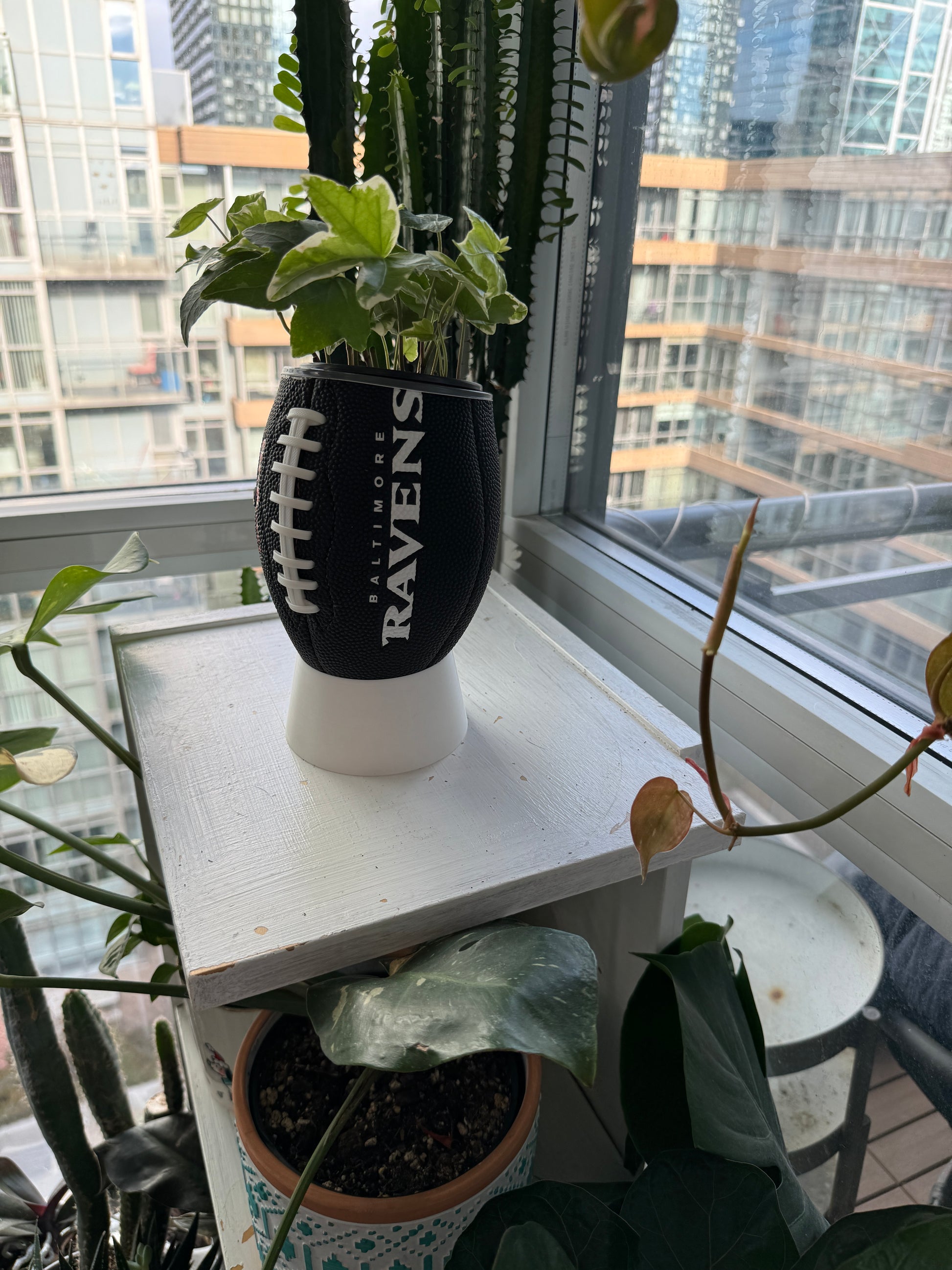 Mini Football Planter (Baltimore Ravens)