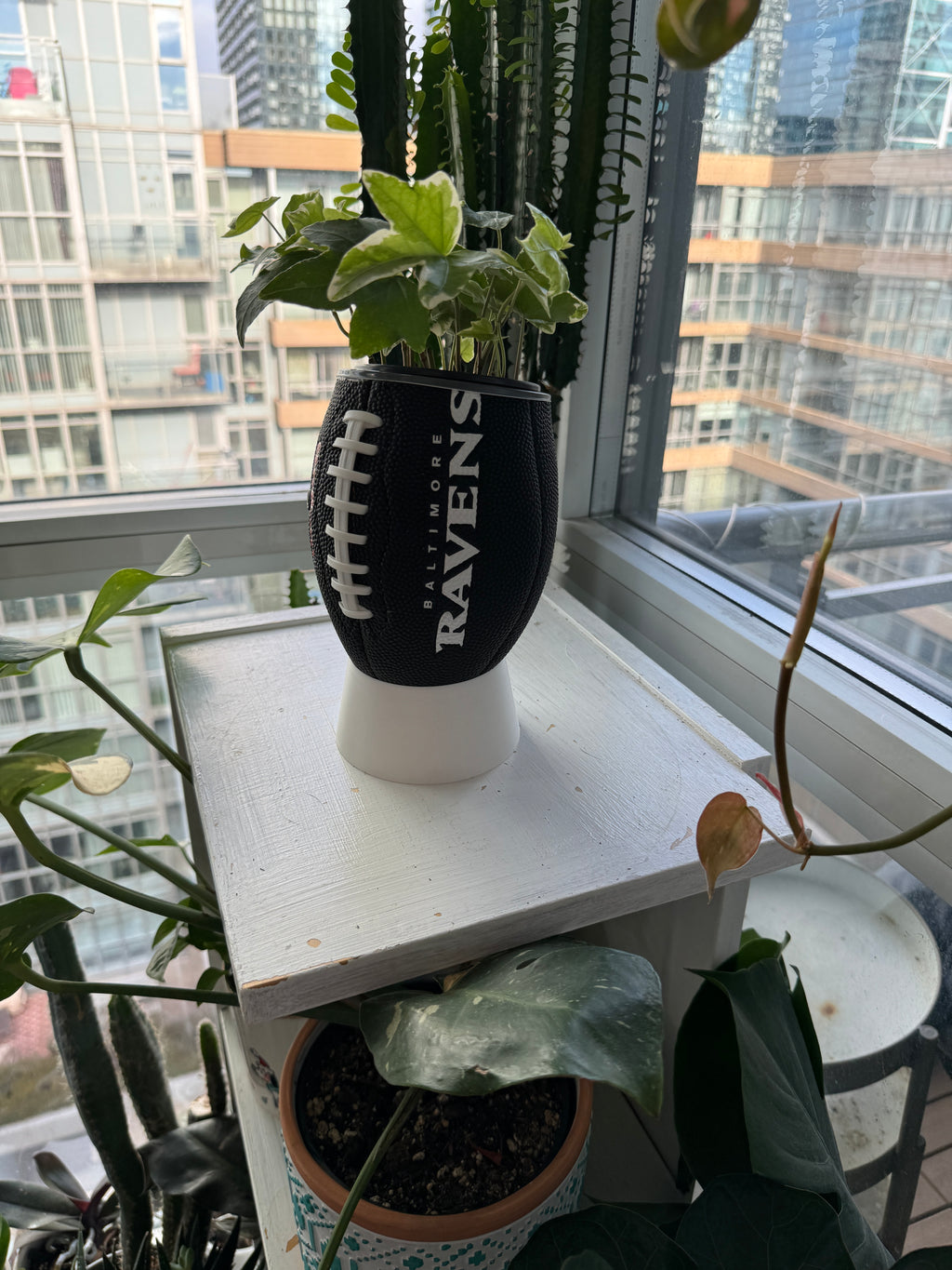 Mini Football Planter (Baltimore Ravens)