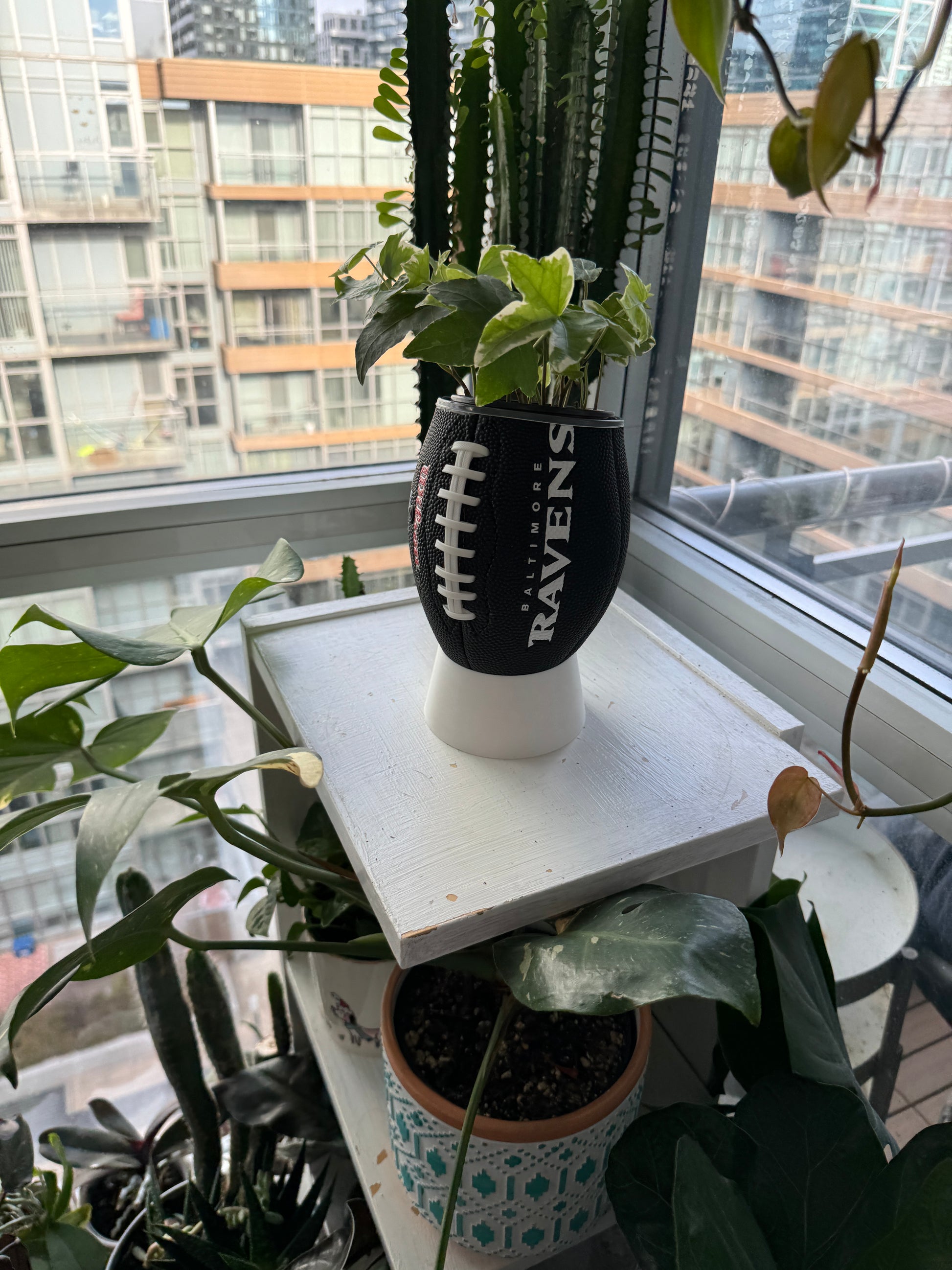 Mini Football Planter (Baltimore Ravens)
