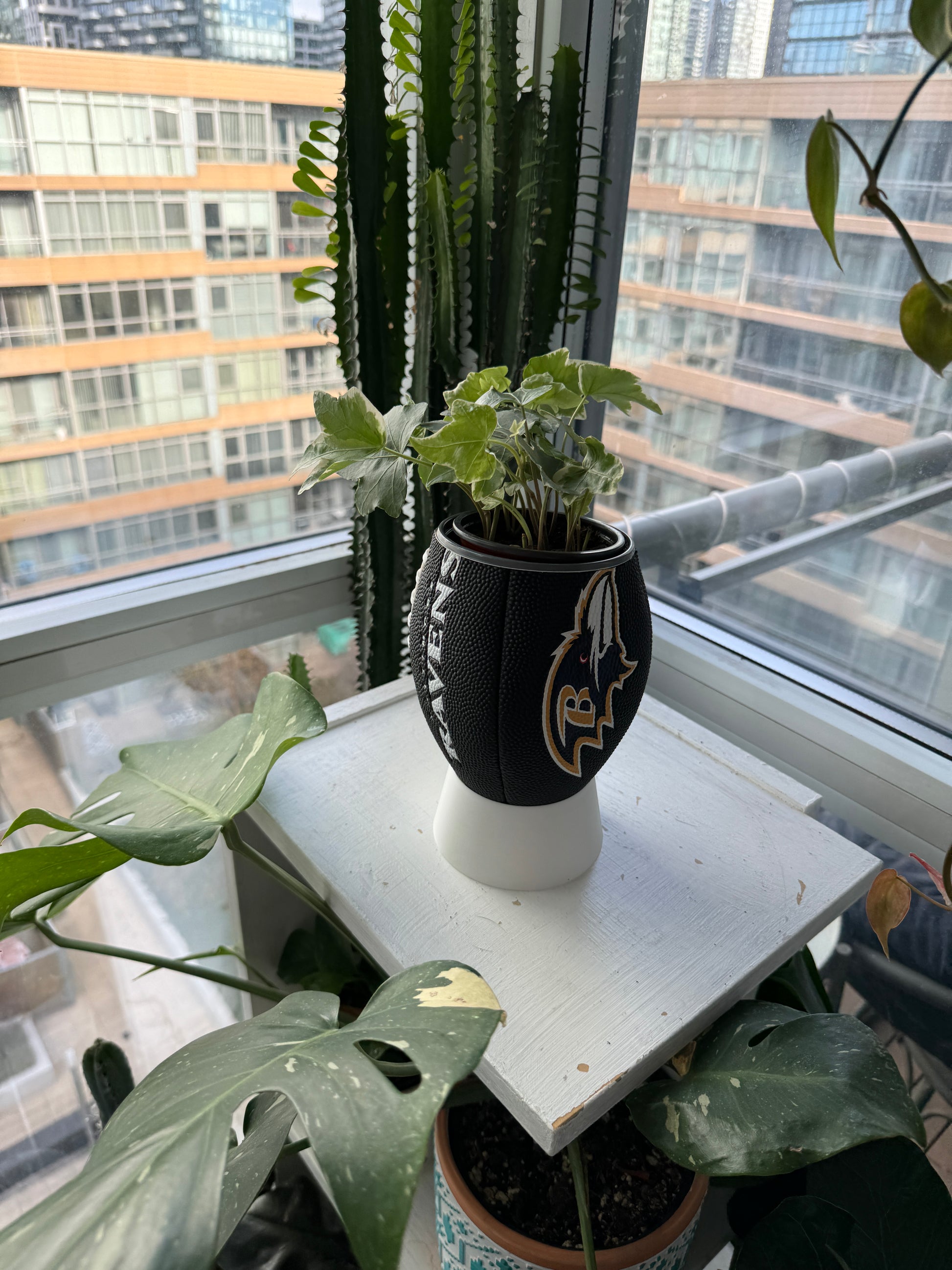 Mini Football Planter (Baltimore Ravens)