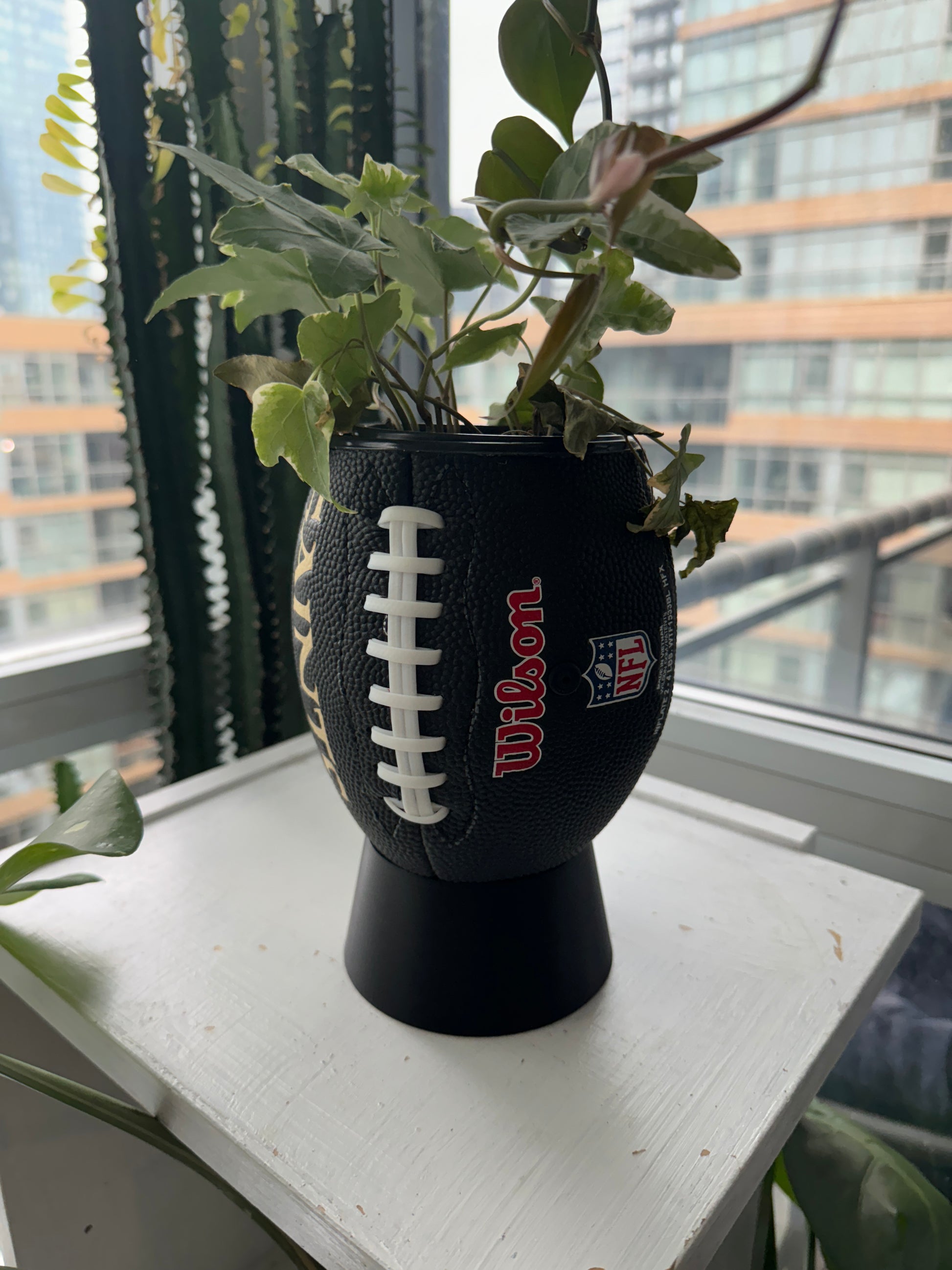Mini Football Planter (New Orleans Saints)