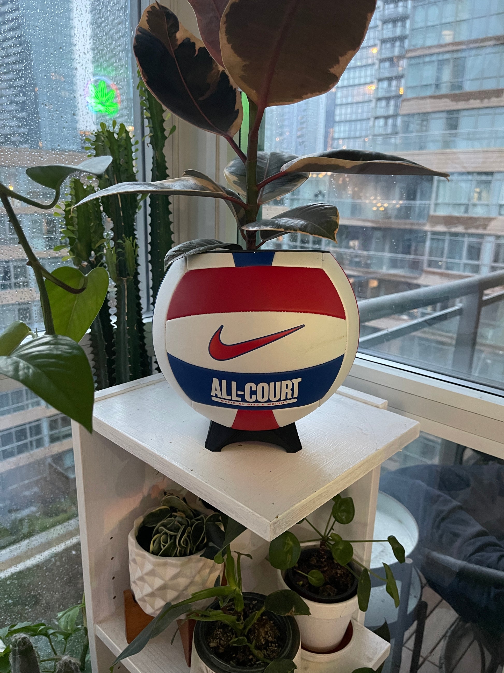 Nike Large Volleyball Planter (Red, White & Blue)
