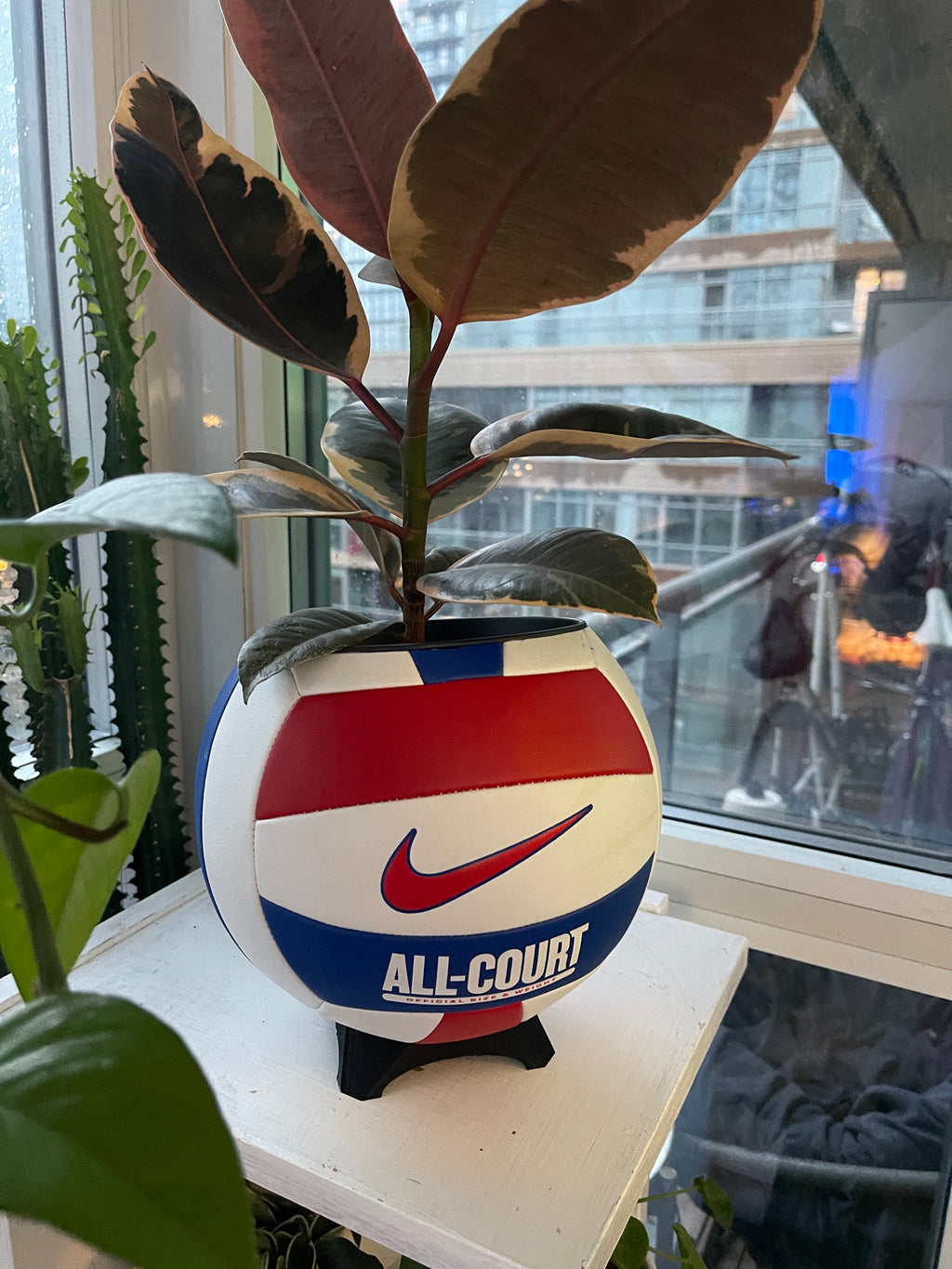 Nike Large Volleyball Planter (Red, White & Blue)